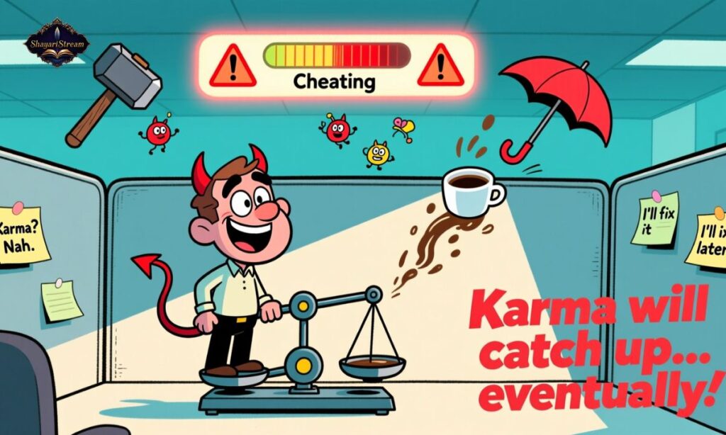 Funny Karma Cheating Quotes