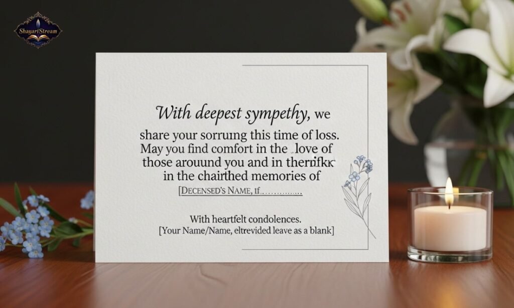 Condolences Message to Family Members