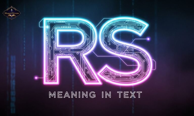 RS Meaning in Text