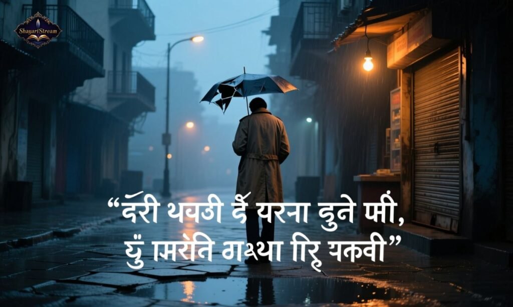 Heart Touching Alone & Sad Shayari in Hindi Text