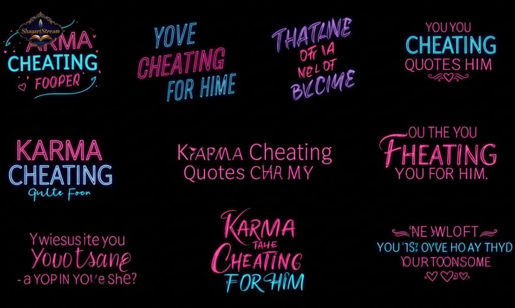 Karma Cheating Quotes for Him
