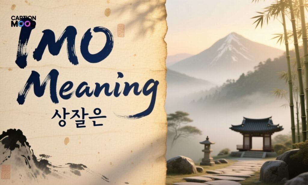 IMO Meaning in Korean Language