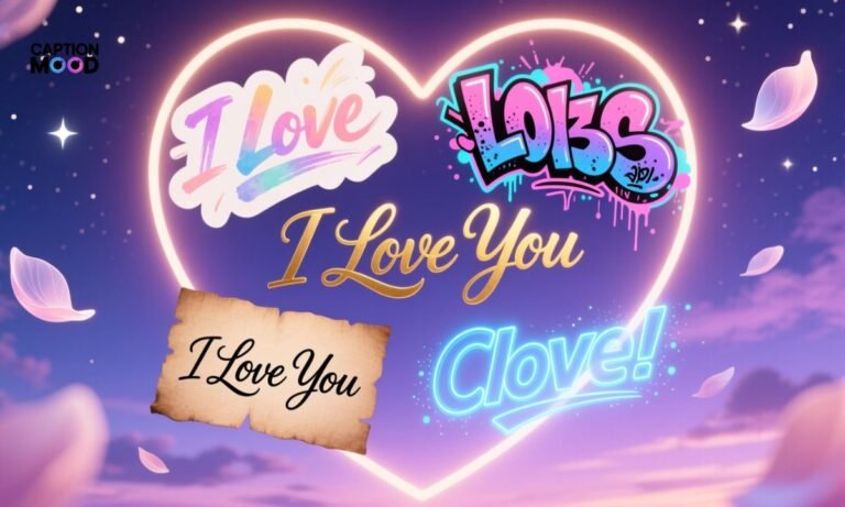 I Love You in Different Style