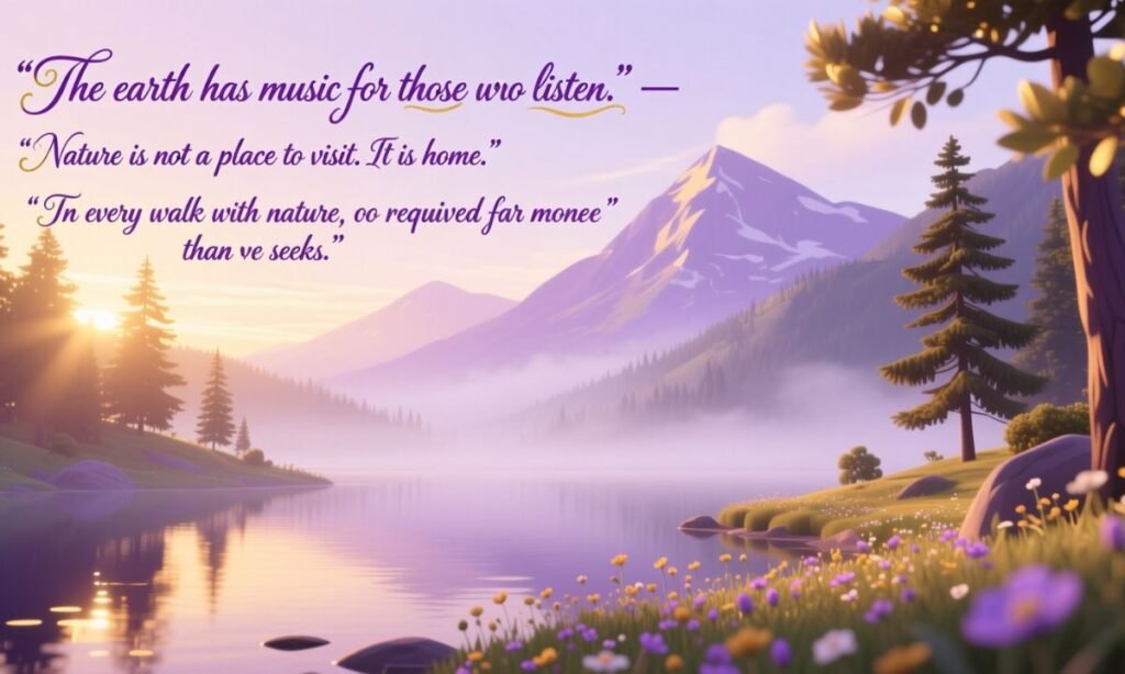 Purple Quotes about Nature Beauty