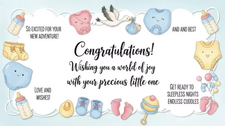 Baby Shower Card Message