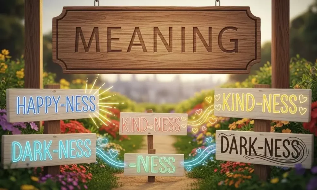 What Is the Meaning Suffix ness