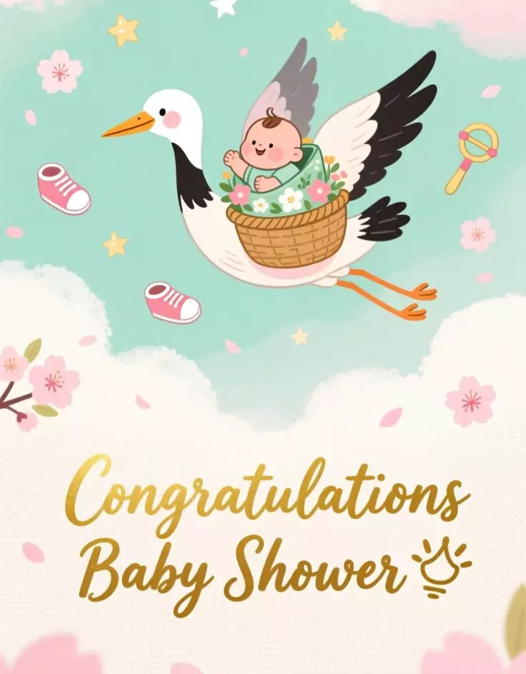 Congratulations Baby Shower Card Message 🎉👶